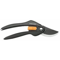 Секатор универсальный, лезвие плоскостное, Fiskars, SingleStep P26, 1000567