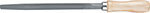 Напильник Сибртех 16023 150 мм, №2 трехгранный, деревянная ручка