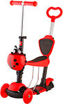 Самокат Novatrack Disco-kids Saddle PRO для детей, красный, 120SB.DISCOKIDS.RD9