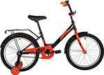 Велосипед Foxx 20 SIMPLE черный, сталь, тормоз нож, крылья, багажник 203SIMPLE.BK21