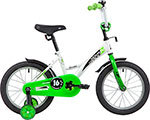 Велосипед Novatrack 16 STRIKE белый-зелёный 163STRIKE.WTG20