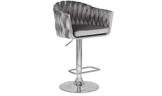 Стул барный marcel серый (dobrin) серый 55x110x49 см.