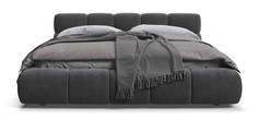Кровать BOSS DREAM 160 велюр Monolit серая