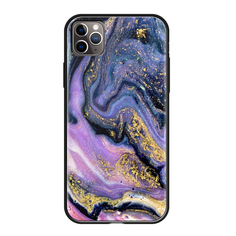 Чехол Deppa Glass Case для Apple iPhone 11 Pro фиолетовый агат