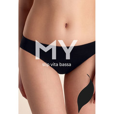 Трусы женские MIREY MY слип с заниженной талией из микрофибры черный, 48/50 L/XL