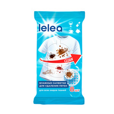 Салфетки пятновыводящие LELEA для всех типов тканей 8 шт