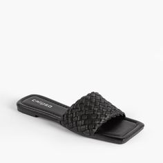 Черные сабо из эко-кожи Calipso