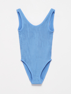 Слитный купальник для девочек (голубой, 122-134) Sela