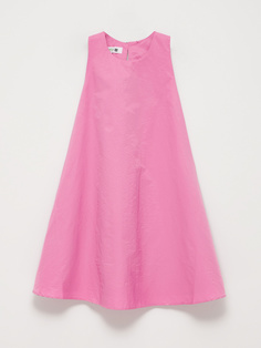 Короткое платье-трапеция (розовый, XS) Sela