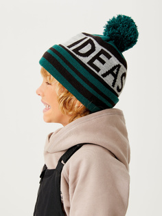 Шапка с помпоном для мальчиков (принт, 50 - 52) Sela