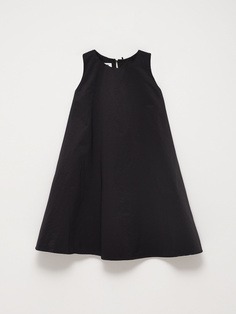 Короткое платье-трапеция (черный, M) Sela