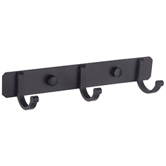 Крючки и планки для ванной комнаты планка с тремя крючками LEDEME L5516-3 черная