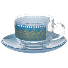 Кружки набор чайный LUMINARC Bagatelle Turquoise 6/12 220мл стекло