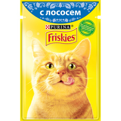 Корм для кошек Friskies с лососем в подливе 85 г