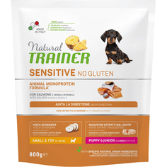 Корм для щенков Trainer Natural Sensitive No Gluten Puppy&Junior Mini Лосось 800 г