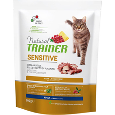 Корм для кошек Trainer Sensitive чувствительных и склонных к аллергии, с уткой, 300 г