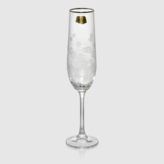 Набор бокалов для шампанского Bohemia Crystall Виола 190мл 2шт узор