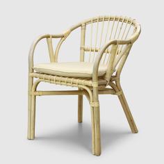 Стул Rattan grand bali с подушками white wash