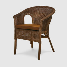 Кресло Rattan grand Berlin с подушками medium brown