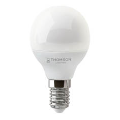 Лампочка Лампа светодиодная Thomson E14 10W 6500K шар матовая TH-B2317