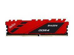 Модуль памяти Netac Shadow DDR4 DIMM 3200Mhz PC25600 CL16 - 8Gb Red NTSDD4P32SP-08R