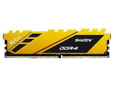 Модуль памяти Netac Shadow DDR4 DIMM 2666Mhz PC21300 CL19 - 8Gb Yellow NTSDD4P26SP-08Y