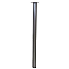 Труба для опоры 60 мм, 710 мм, верхнее крепление площадка, серебро, 312043