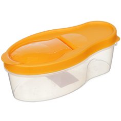 Банка для сыпучих продуктов, пластик, 0.7 л, 7.4 см, с крышкой, Martika, Альто, С280