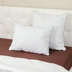 Подушка 70 х 70 см, Файбер, Лофт, чехол микрофибра 100% полиэстер, кант, IVVA, ПФМстм-77