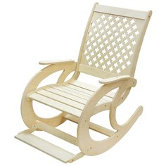 Кресло-качалка Дачное, цвет натуральный, 100 кг