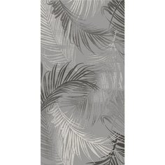 Ковер интерьерный 1.33х1.9 м, Silvano, Перья на сером цветные, прямоугольный, черно-белый, 216474B