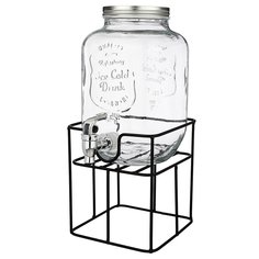 Диспенсер стекло, 4 л, на подставке, Lefard, 172-114