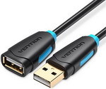 Кабель-удлинитель Vention USB 2.0 AM/AF - 5м Чёрный (CBCBJ)