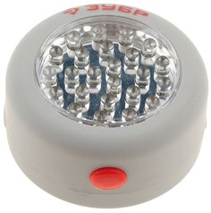 Фонарь Зубр 61812 светодиодный, 24 LED, магнит, крючок для подвеса, 3ААА