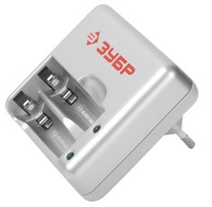 Зарядное устройство Зубр 59251-2 для никель-металлгидридных аккумуляторов, время зарядки 1 час, 2хААА/АА