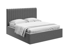 Кровать dijon (ogogo) серый 198x135x225 см.