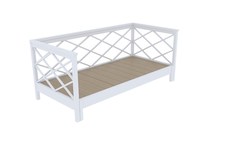 Диван-кровать джуниор слайдерная (furni turni) белый 2200.0x950.0x650.0 см.