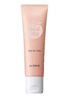 Крем для выравнивания тона лица Peach Vit Tone Up Cream 50мл the Saem