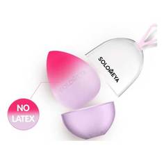 Косметический спонж для макияжа Solomeya меняющий цвет «Purple-pink»