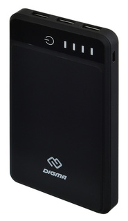 Внешний аккумулятор Digma DG-10000-3U-BK Li-Pol 10000mAh 3A черный