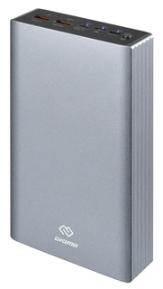 Внешний аккумулятор Digma DG-PD-30000-SLV QC 3.0 30000mAh серебристый
