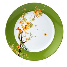 Тарелки тарелка обеденная DOMENIK Paradise bird, 24,5см, фарфор
