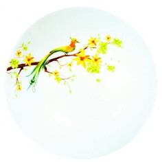 Тарелки тарелка глубокая DOMENIK Paradise bird, 21см, фарфор