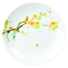 Тарелки тарелка десертная DOMENIK Paradise bird, 19см, стекло