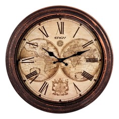 Часы часы настенные ENGY ЕС-17 КАРТА МИРА D405мм
