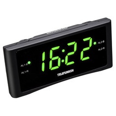 Радиочасы, часы электронные радиочасы TELEFUNKEN TF-1712 с будильником черный