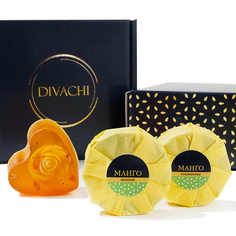 Шампунь и кондиционер твердый для прочности волос "Манговый рай" с мылом в подарок 50 МЛ Divachi