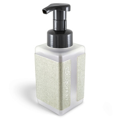 Диспенсер для жидкого мыла с наклейкой из эко кожи, цвет золото Ecocaps