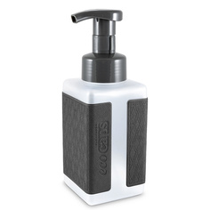 Диспенсер для жидкого мыла с наклейкой из эко кожи, тёмно-серый Ecocaps