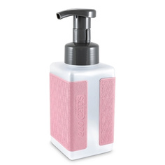 Диспенсер для жидкого мыла с наклейкой из эко кожи, розовый Ecocaps